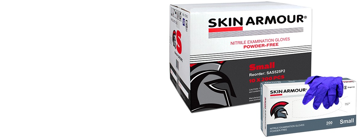 SKIN ARMOUR® 200 Count Nitrile Gloves Available Now!